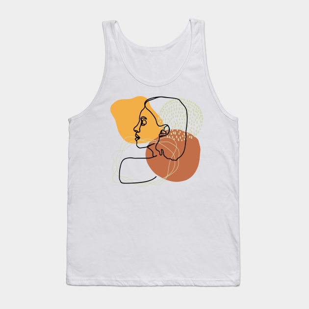 youth line art Tank Top by NJORDUR